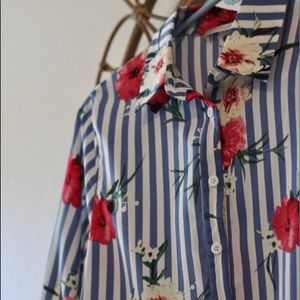 Floral high-low top💖